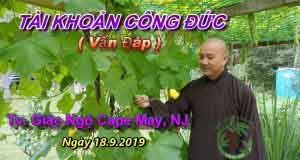 Tài khoản công đức 1 Tài khoản công đức